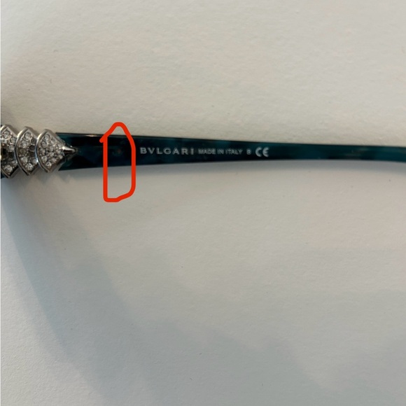 Bulgari 8124B Teal gradient lens sunglasses - Picture 11 of 12